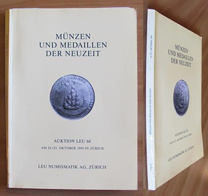 Catalogo Asta - MUNZEN UND MEDAILLEN DER NEUZEIT, Zurigo 1994 - copertina