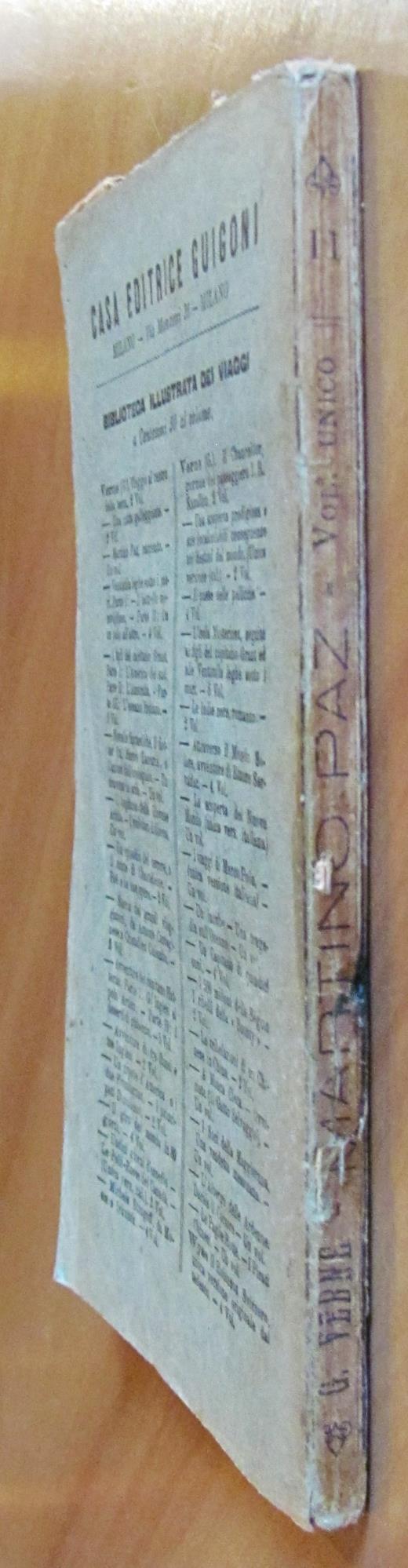 MARTINO PAZ - Volume Unico, 1893