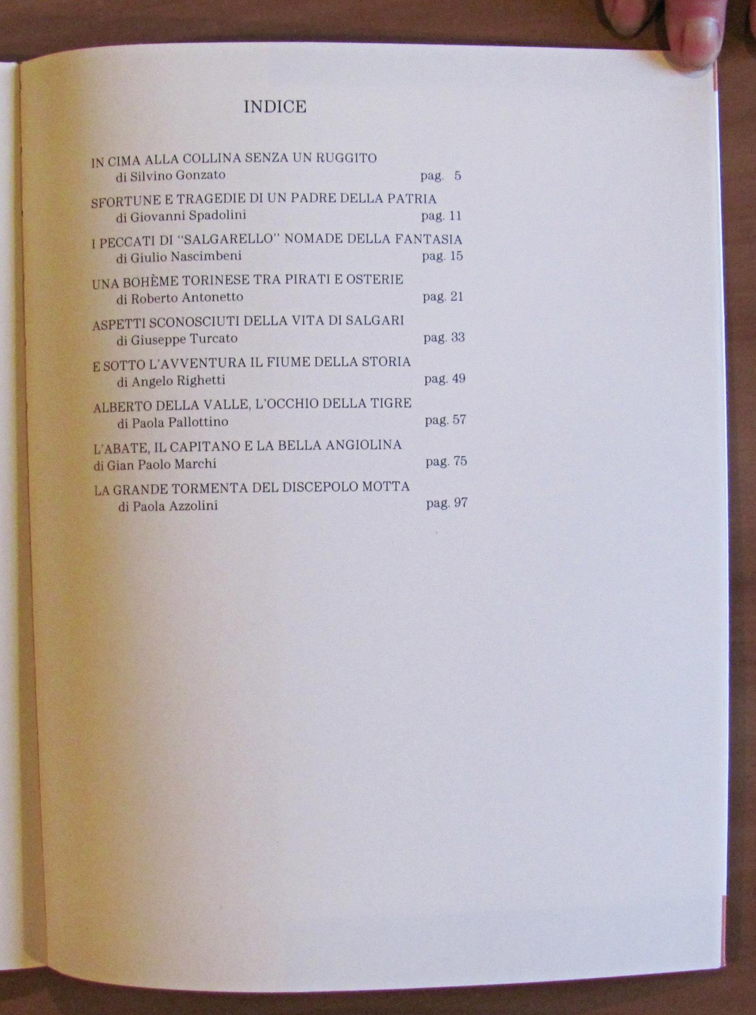 OMAGGIO A SALGARI - IO SONO LA TIGRE - Atti del Convegno Nazionale di Verona 1991