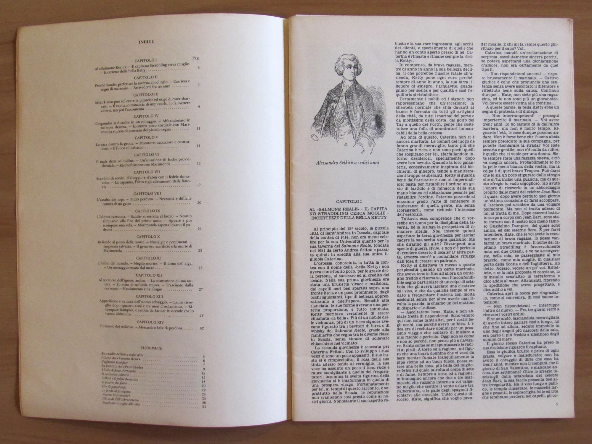 IL VERO ROBINSON - Anastatica dell'originale Ottocentesco - Xilografie