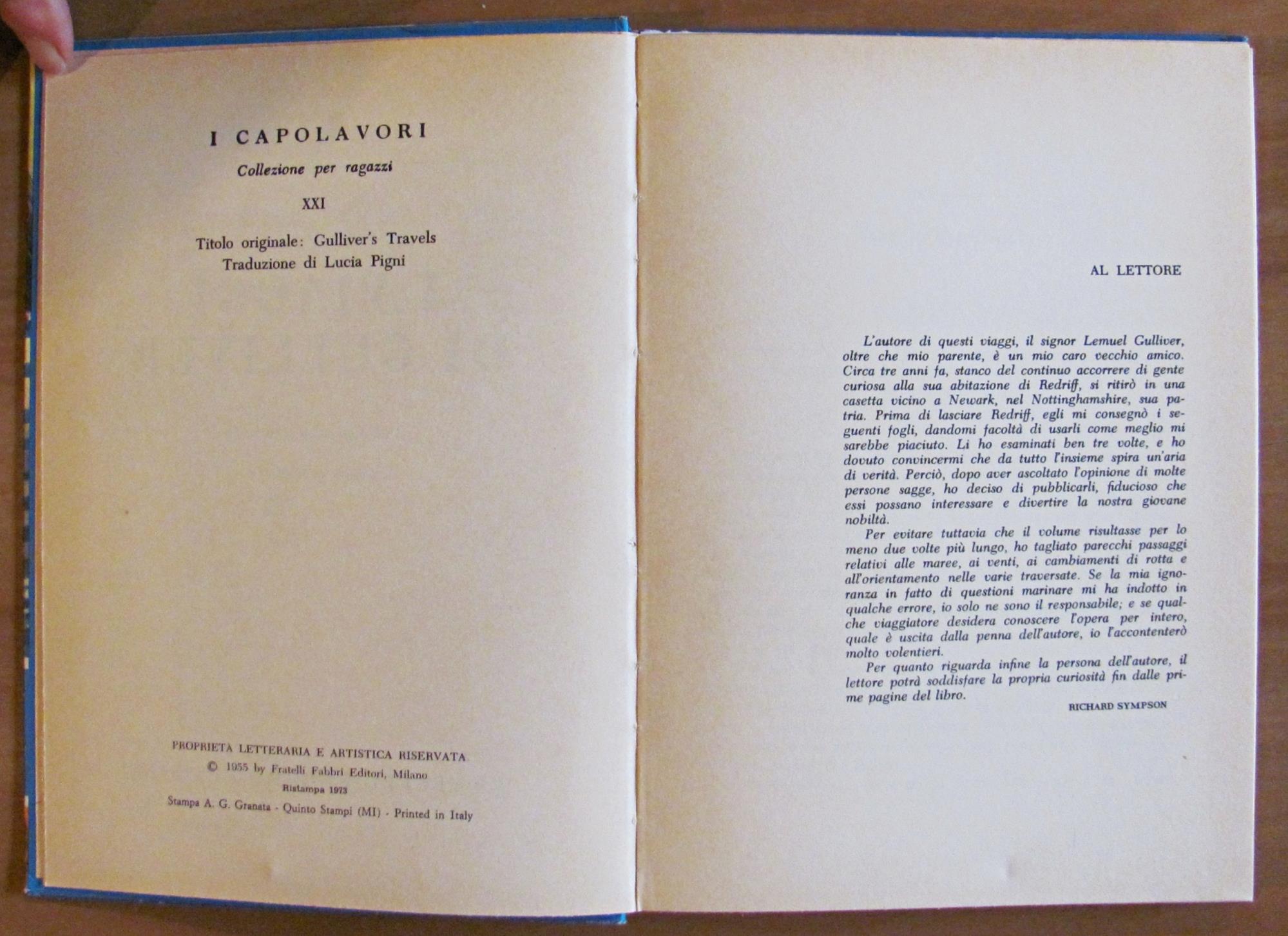 I VIAGGI DI GULLIVER - Collana I Capolavori