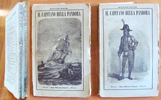 IL CAPITANO DELLA PANDORA - 2 Volumi, Completo, 1887 - Thomas M. Reid - copertina