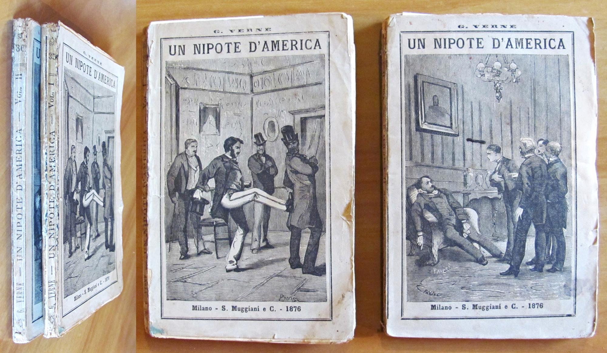 UN NIPOTE D'AMERICA - 2 Volumi, Completo, 1876