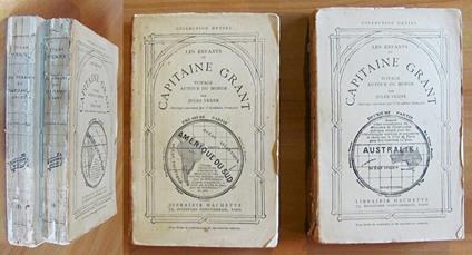 LES ENFANTS DU CAPTAINE GRANT - 2 Volumi, Completo, 1924 - Jules Verne - copertina