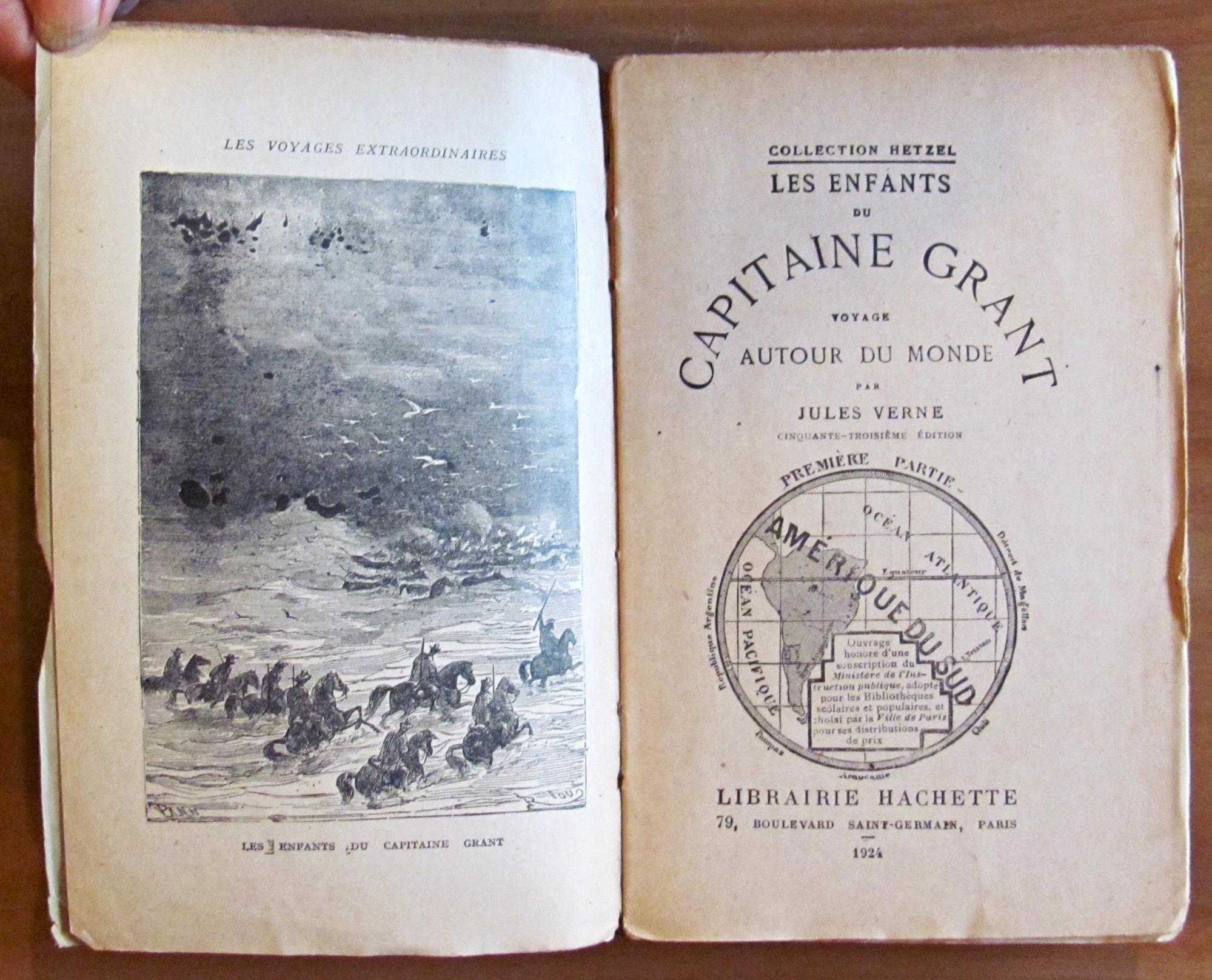 LES ENFANTS DU CAPTAINE GRANT - 2 Volumi, Completo, 1924