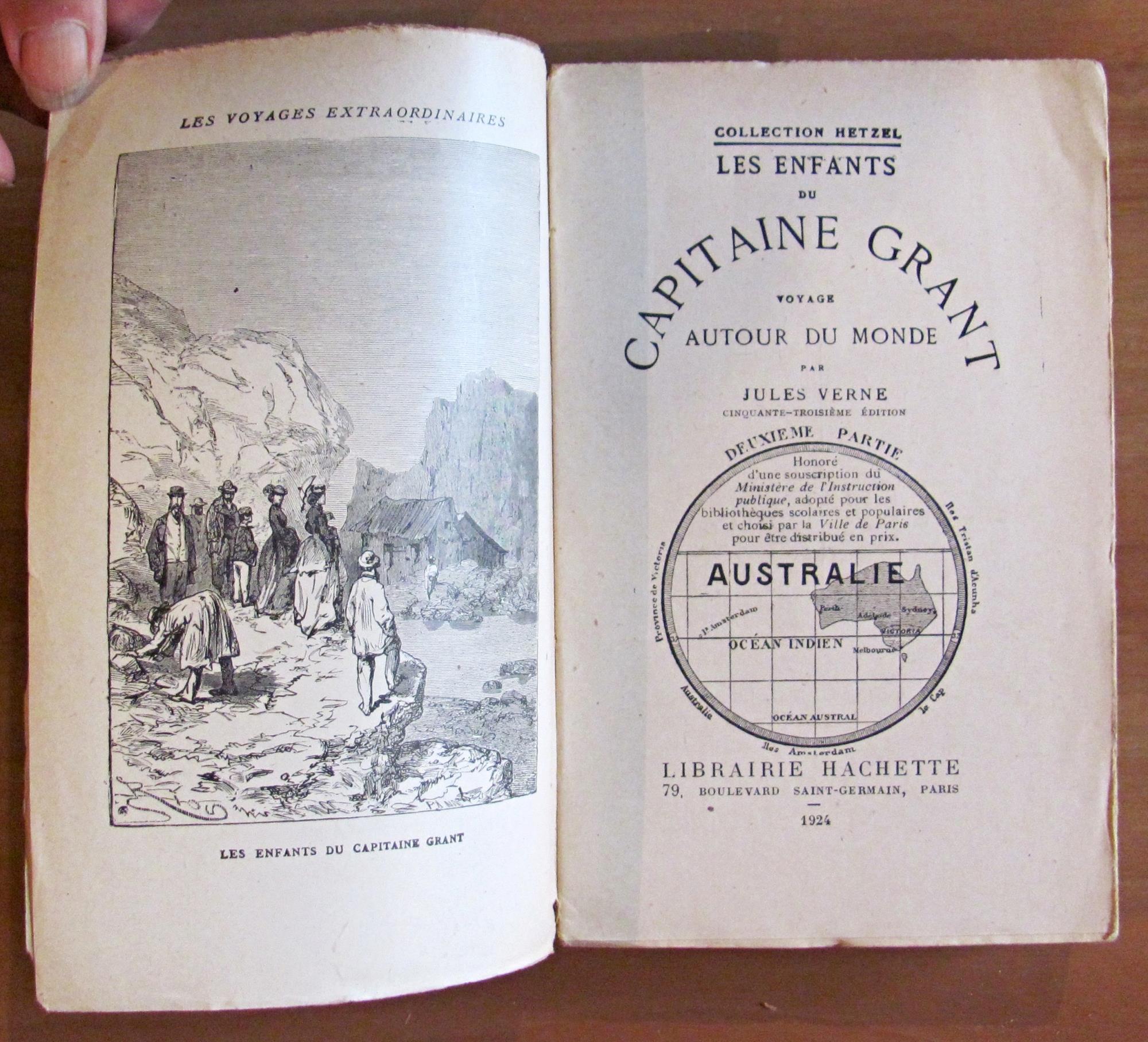 LES ENFANTS DU CAPTAINE GRANT - 2 Volumi, Completo, 1924