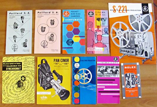 Lotto di 10 Brochure BOLEX PAILLARD - FOTOGRAFIA, CINEMATOGRAFIA - copertina