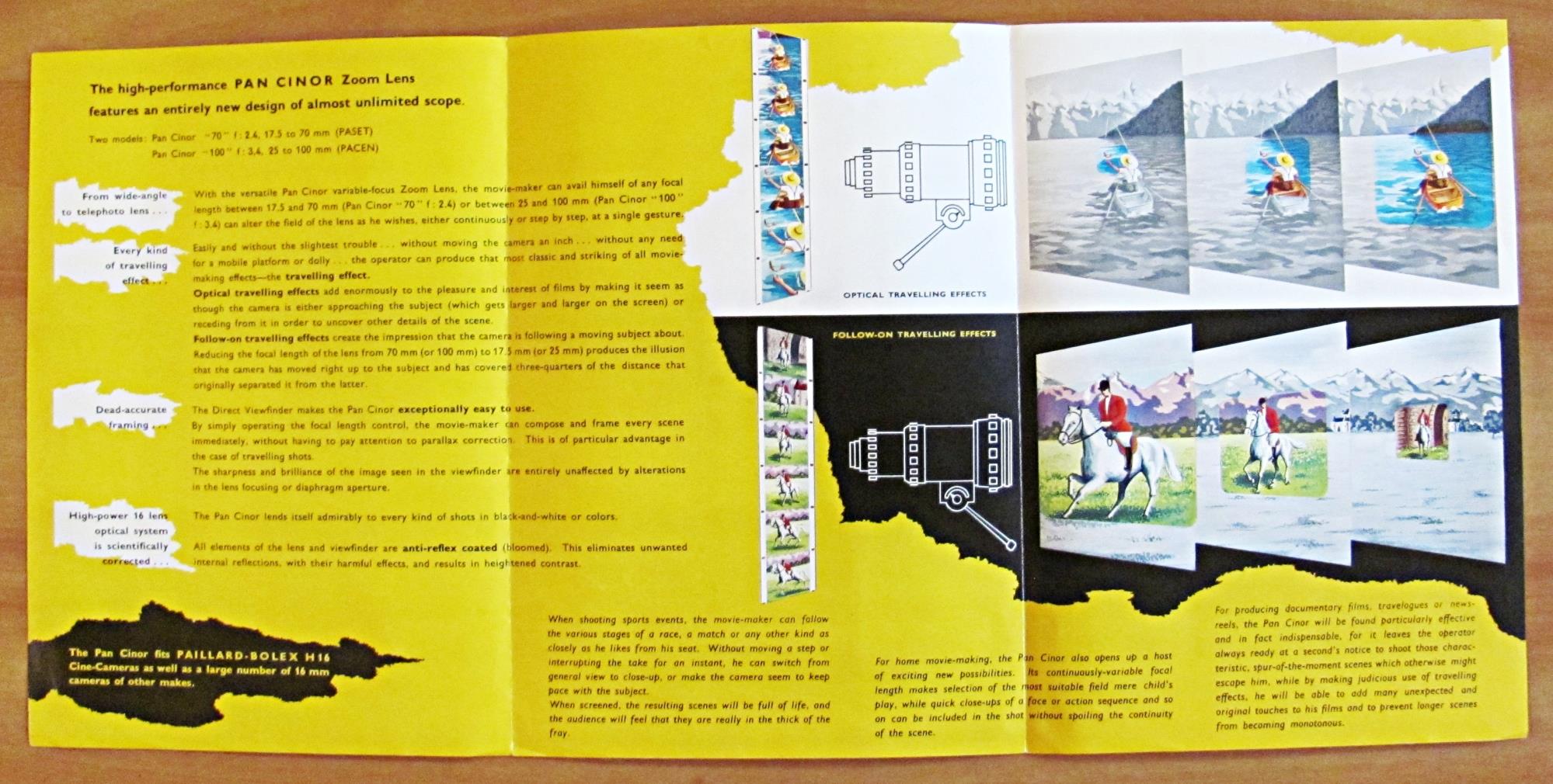 Lotto di 10 Brochure BOLEX PAILLARD - FOTOGRAFIA, CINEMATOGRAFIA