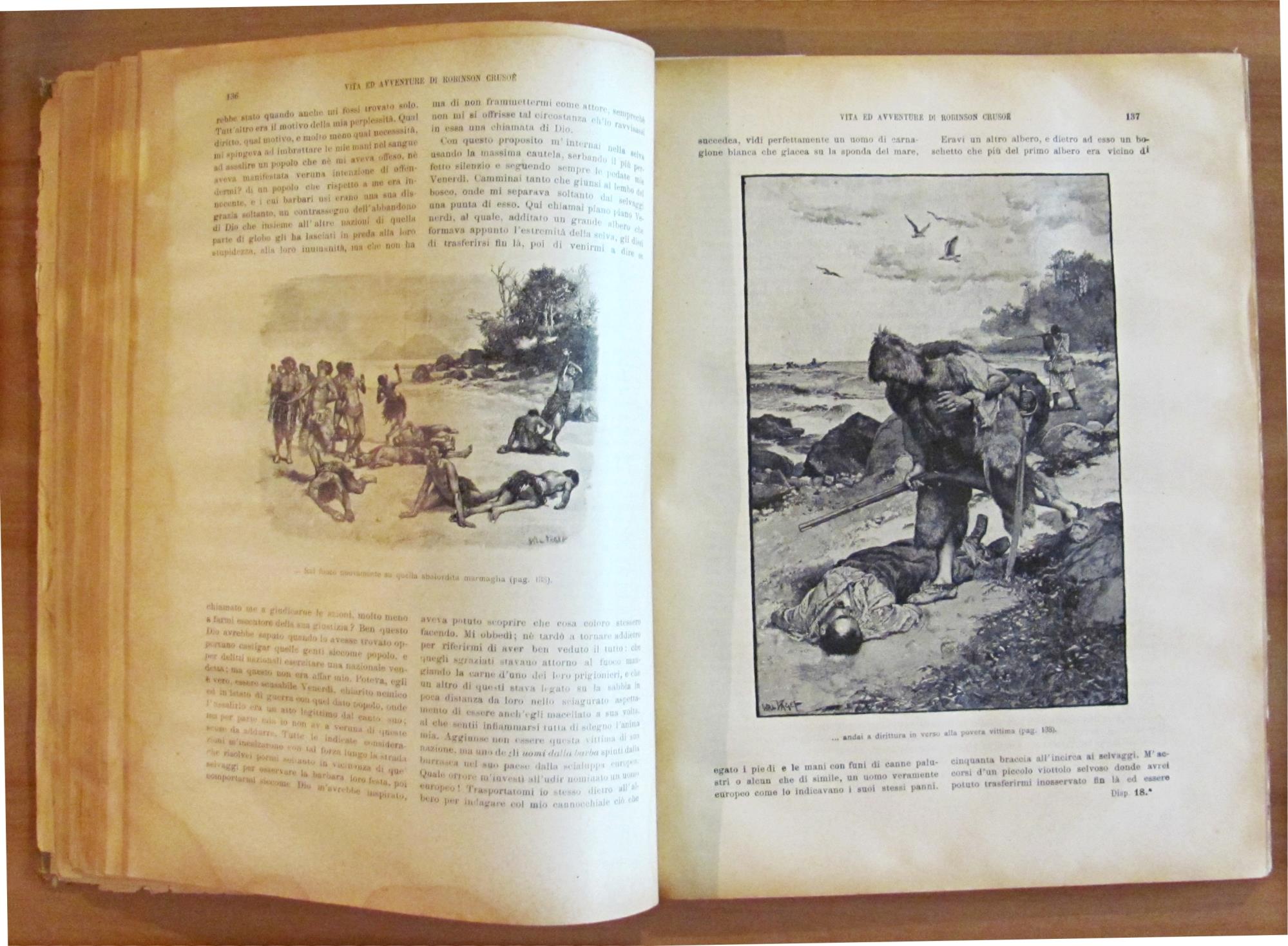 VITA ED AVVENTURE DI ROBINSON CRUSOE', 1910 - ill. PAGET