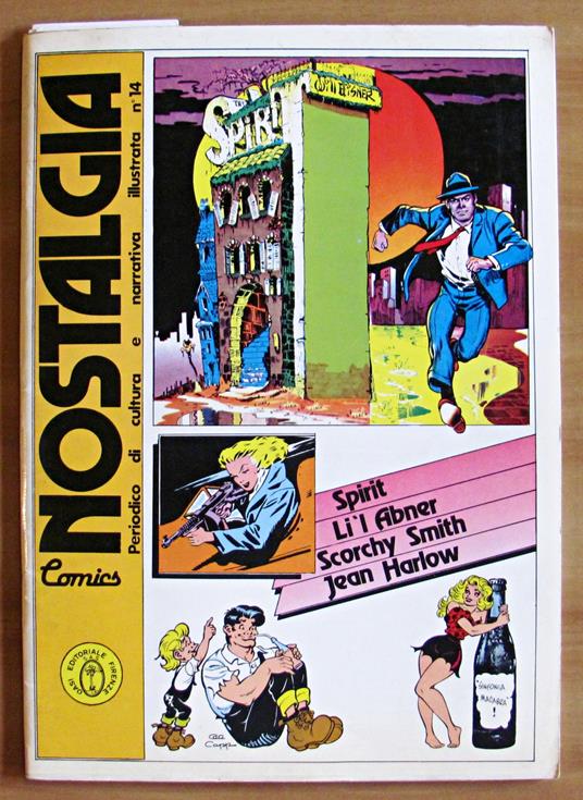 NOSTALGIA COMICS N.14 - Spirit, Li'l Abner, Scorchy Smith, Jean Harlow - copertina