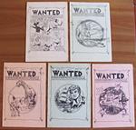 Lotto di 5 FANZINE - WANTED COMICS N.0/10 - ANAF, 1975/76