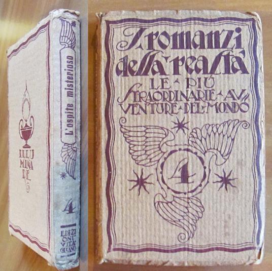 L' OSPITE MISTERIOSO - Coll. I Romanzi della Realtà N.4, 1920 - copertina