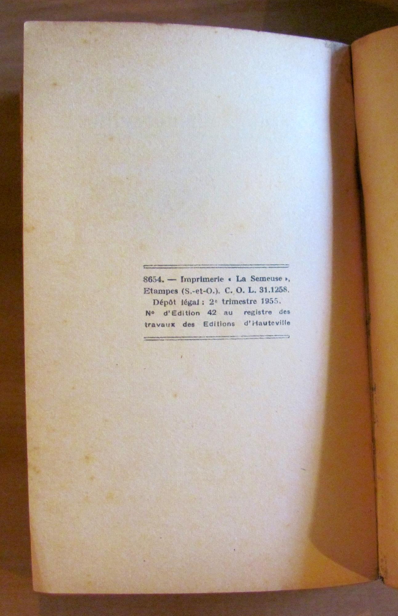 L' ENIGME DU SQUELETTE - Collana FANTASTIC, 1955