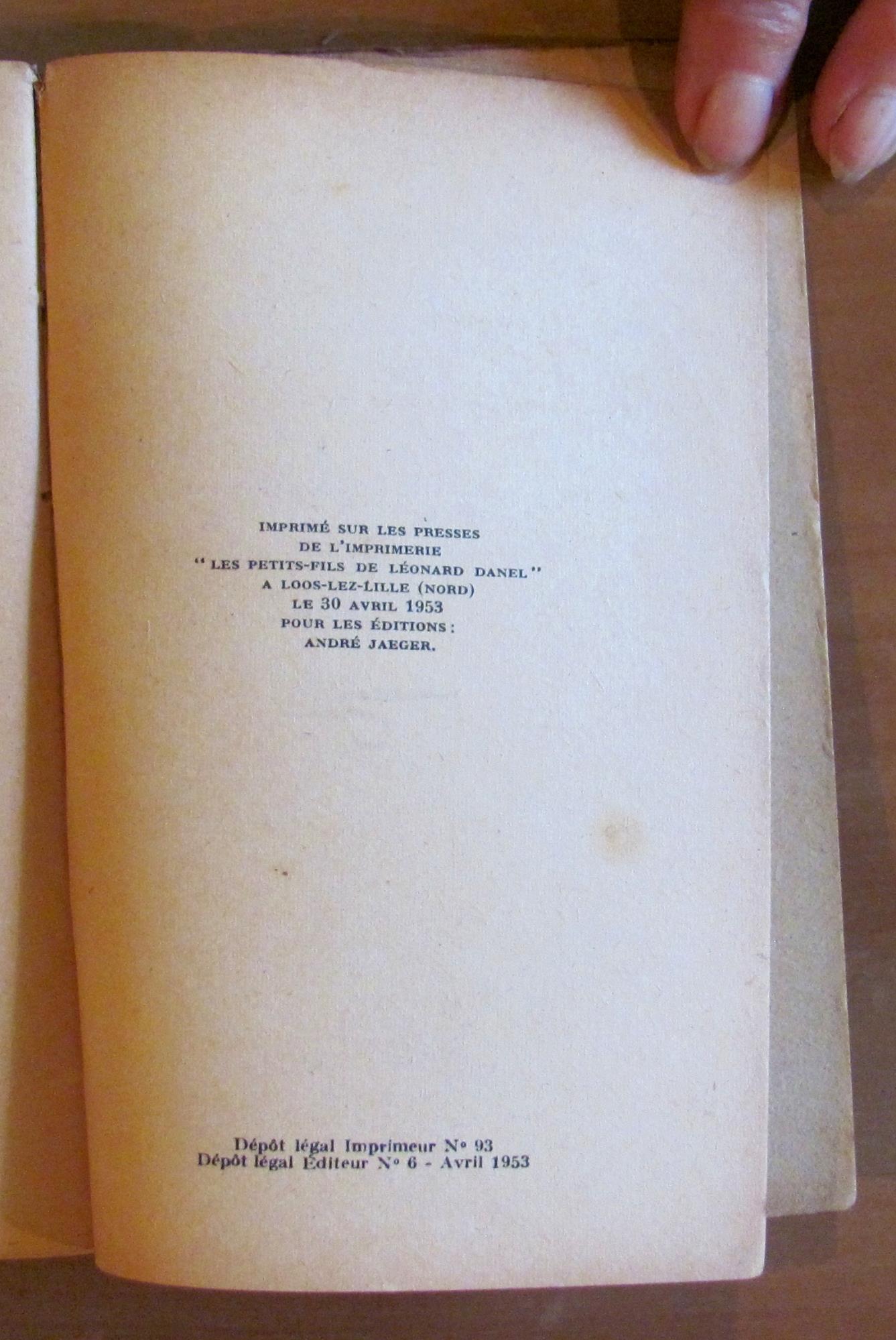 PLANETE SANS FEU - Collana FANTASTIC, 1953