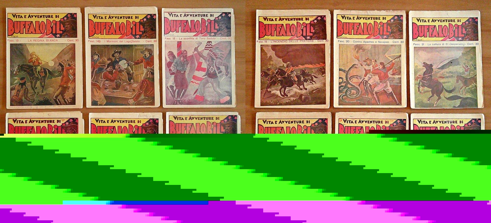 Vita e Avventure di BUFFALO BILL - Serie Completa Fascicoli N.1/30, 1934