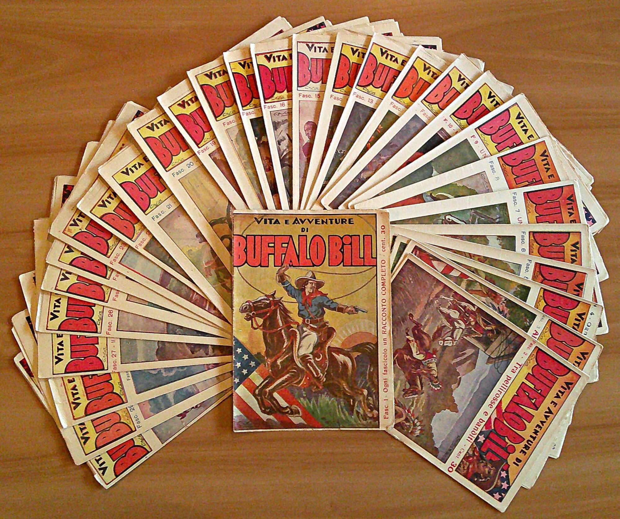 Vita e Avventure di BUFFALO BILL - Serie Completa Fascicoli N.1/30, 1934