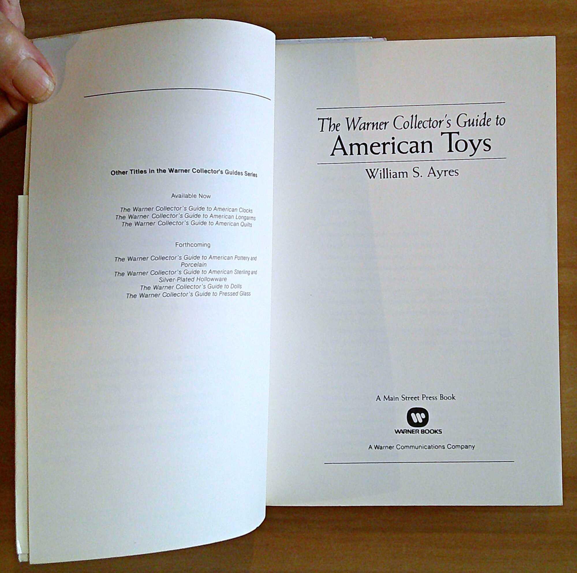The Warner Collector'S Guide To American Toys, 1981