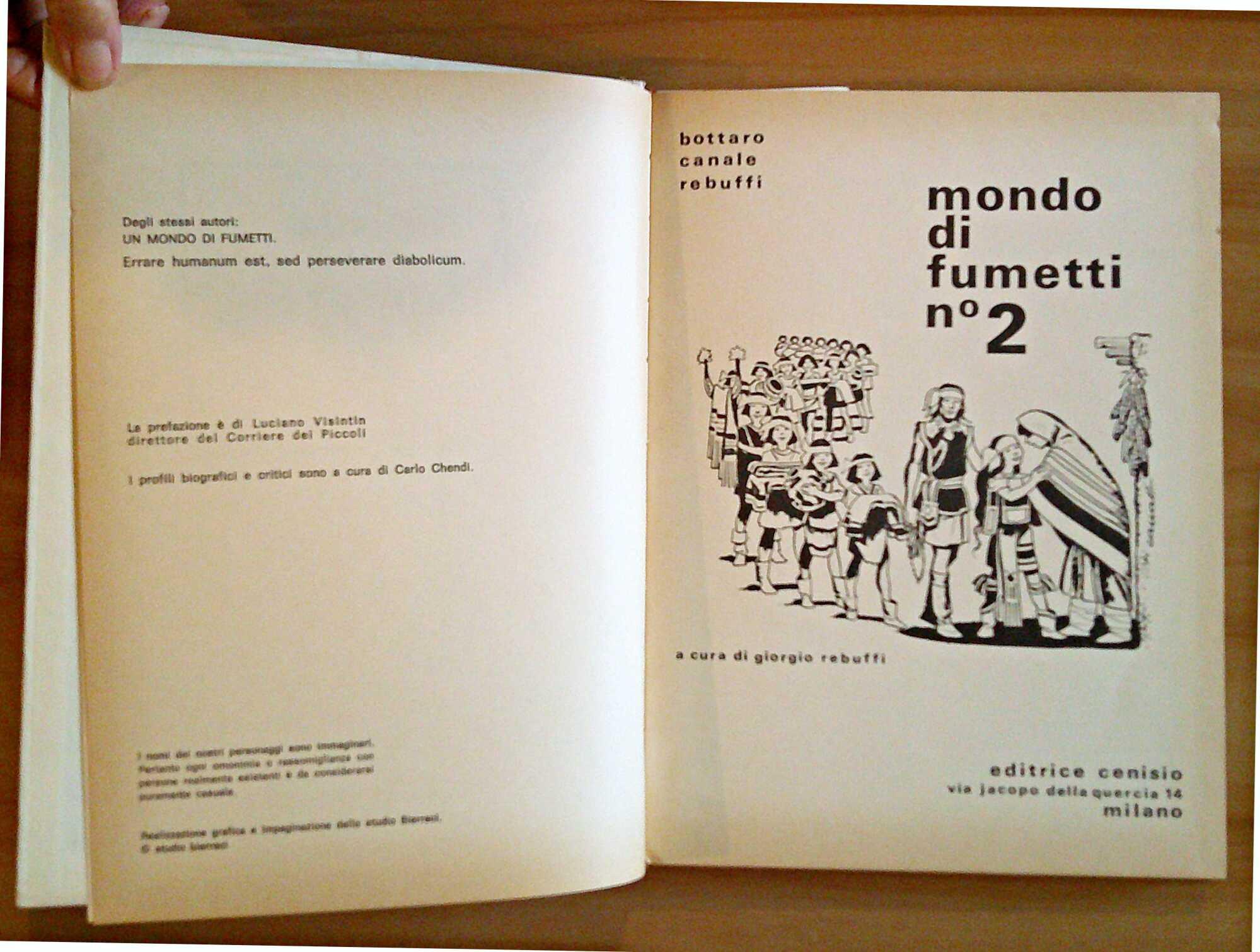MONDO DI FUMETTI N.2, 1974 - Con Dedica AUTOGRAFA di Giorgio REBUFFI