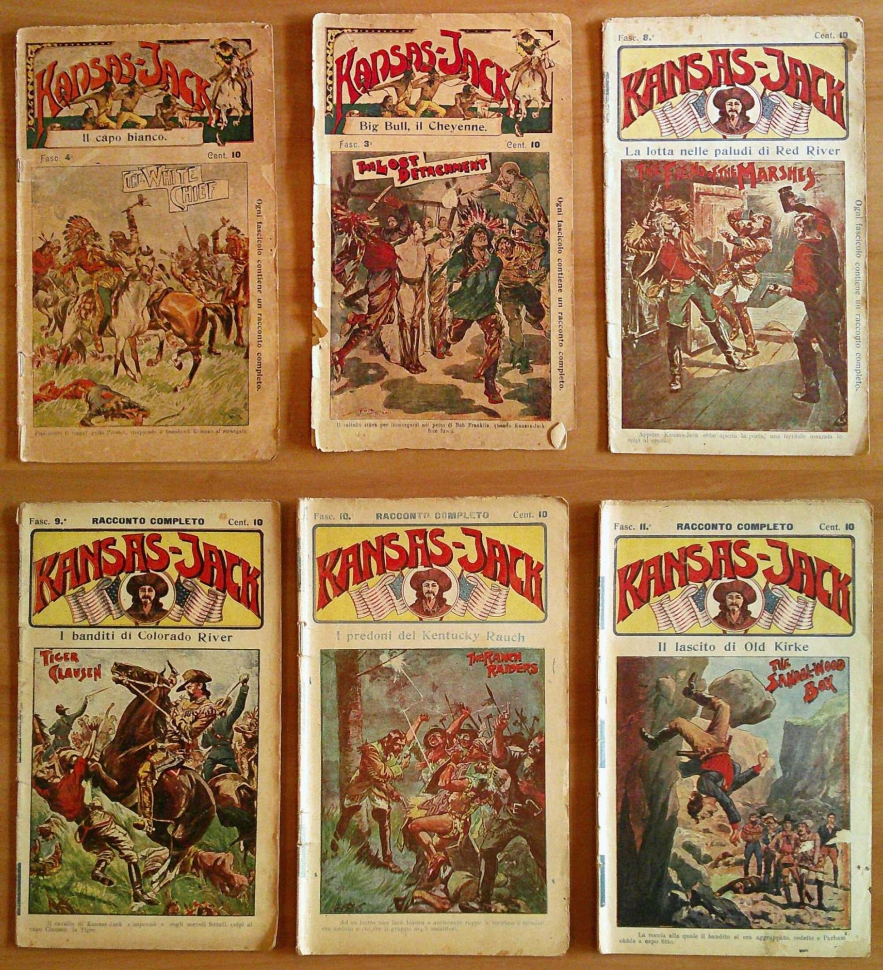 KANSAS JACK, 1909 - 40 Fascicoli - COMPLETO