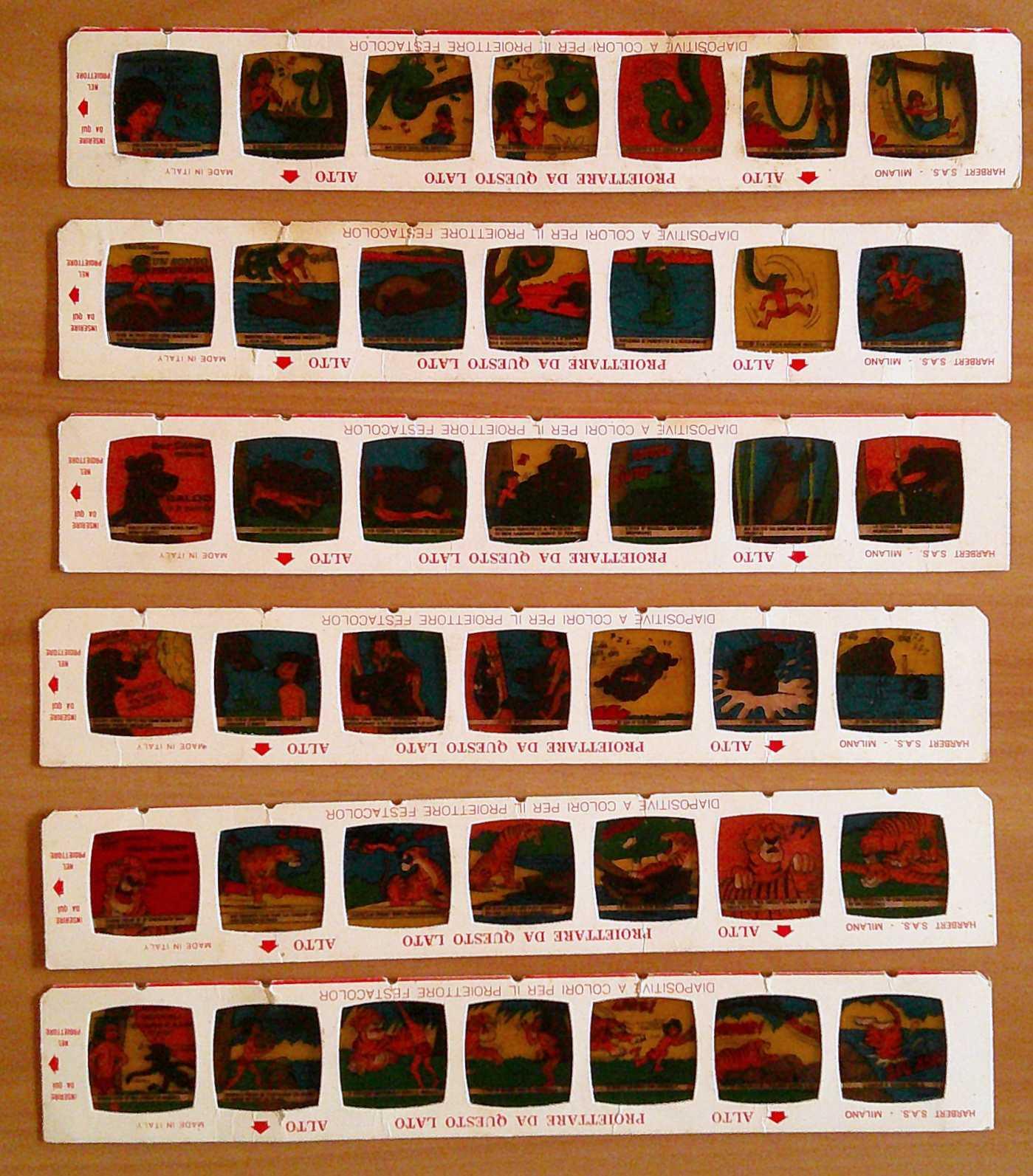 IL LIBRO DELLA GIUNGLA - Diapositive a colori Festacolor, 1968