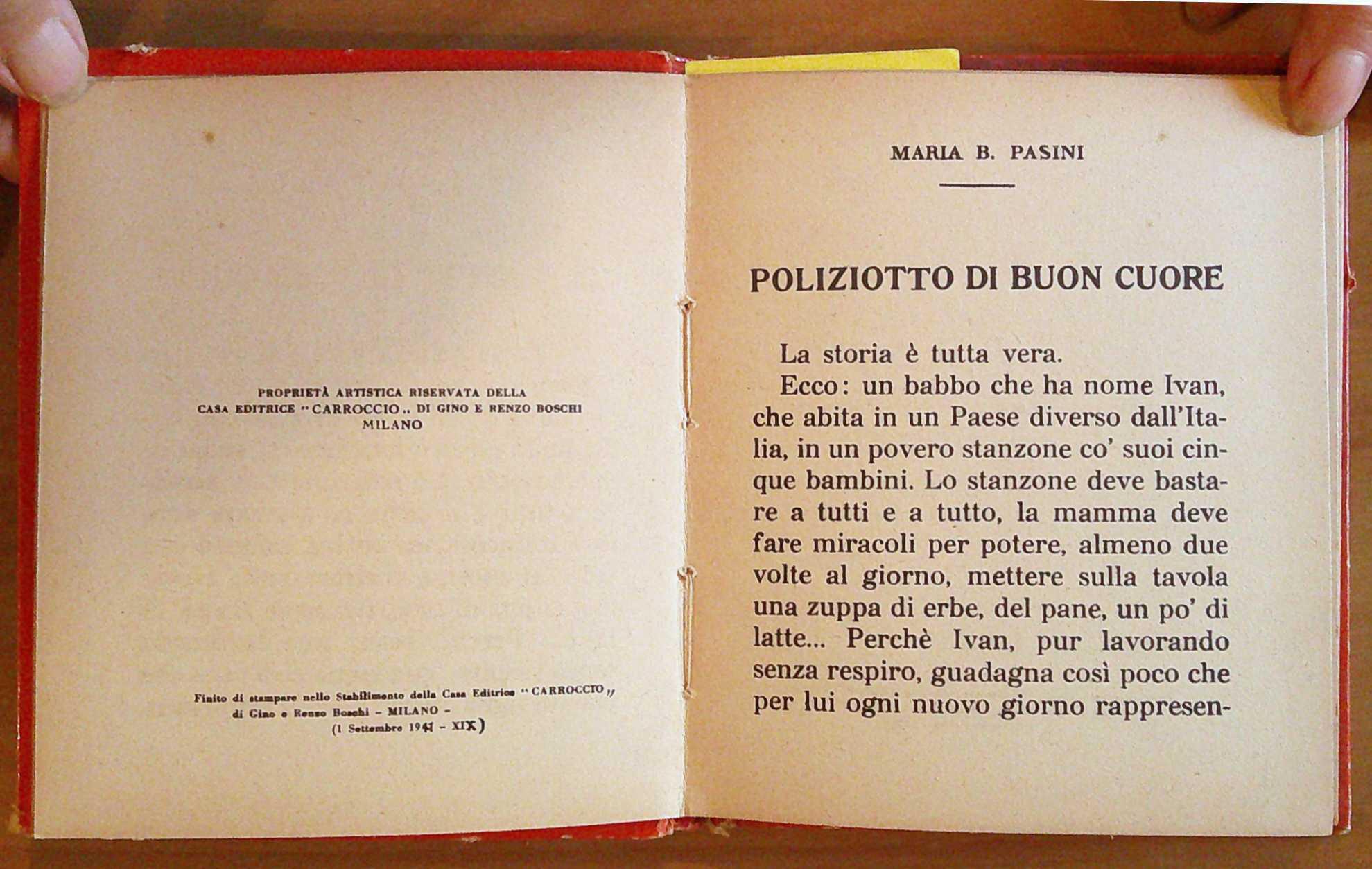 POLIZIOTTO DI BUON CUORE - Bibliotechina Bimbi d'Italia N.37 - ill. GALBIATI