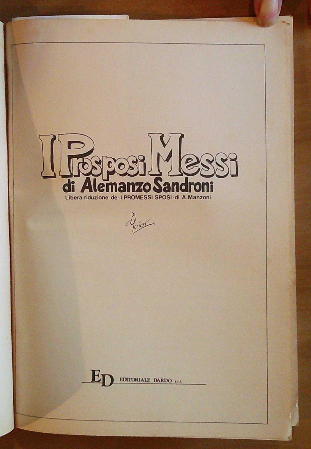 I PROSPOSI MESSI - Suppl. TUTTOGUERRA N.11, 1989