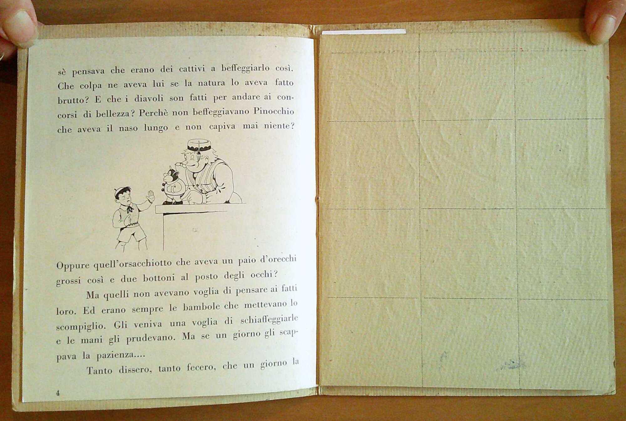 Libro Giocattolo IL BRUTTO MUSTAFA' - ill. BARDI, anni '40