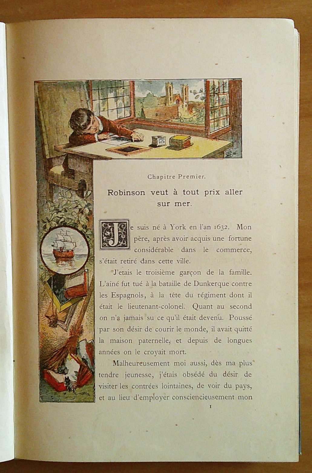 ROBINSON CRUSOE', 1889 - ill. SCHAEFER