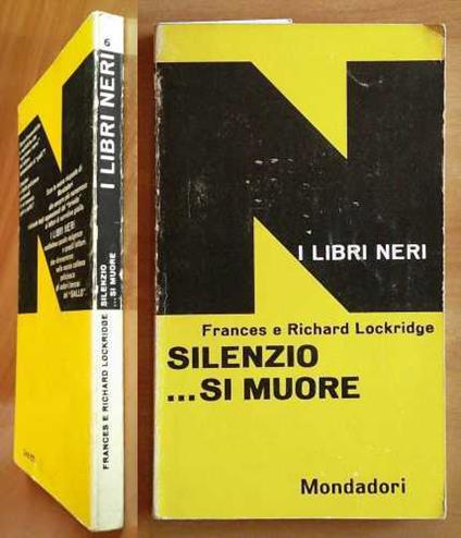 SILENZIO... SI MUORE - Collana I LIBRI NERI, 1961 - copertina