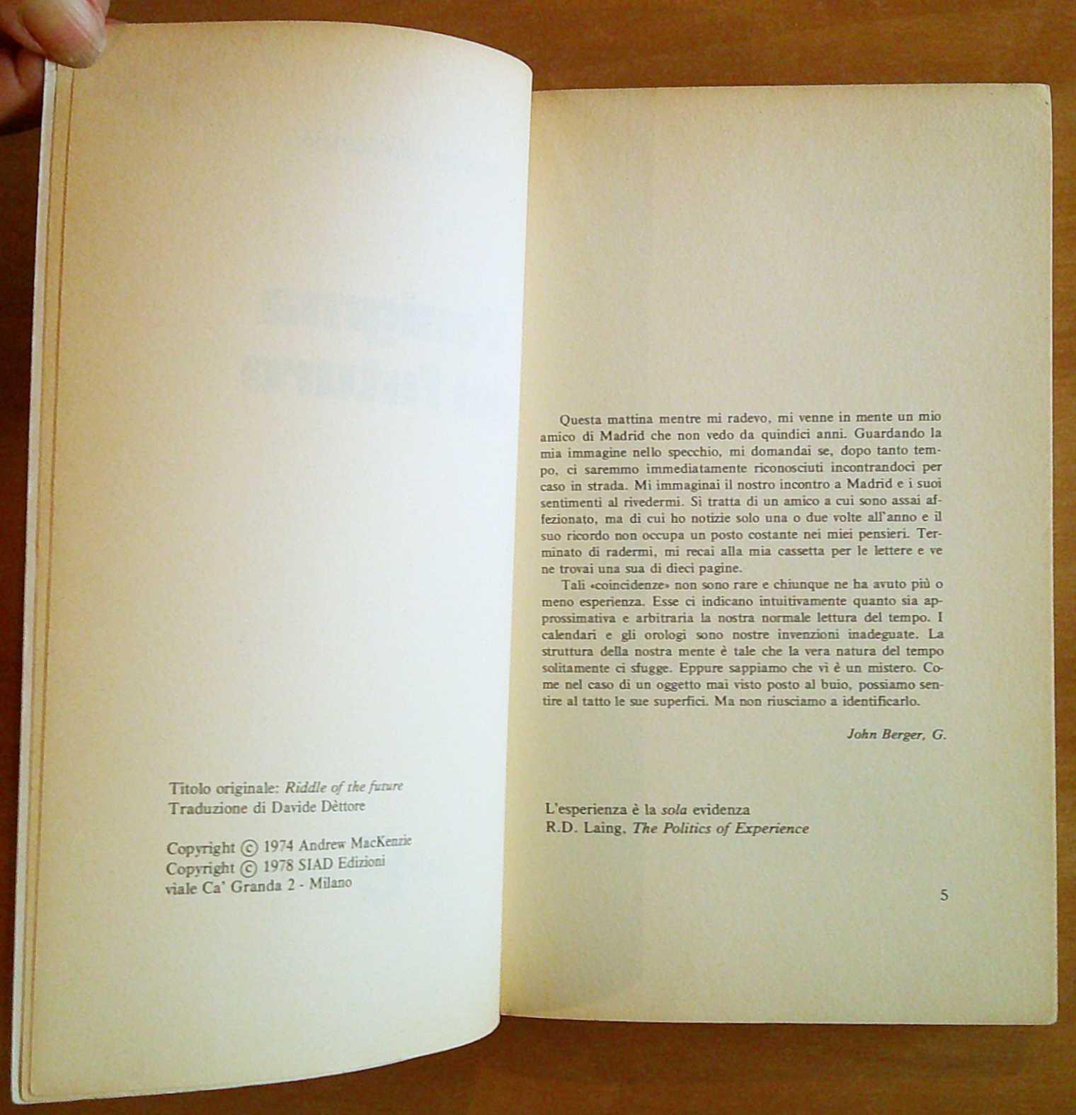 L' ENIGMA DEL FUTURO - Collana Nuovi Mondi, 1978