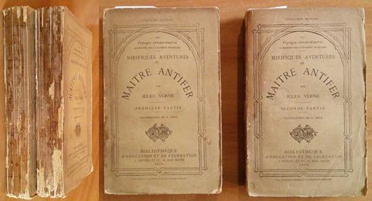Mirifiques Aventures de MAITRE ANTIFER - ill. ROUX - Jules Verne - copertina