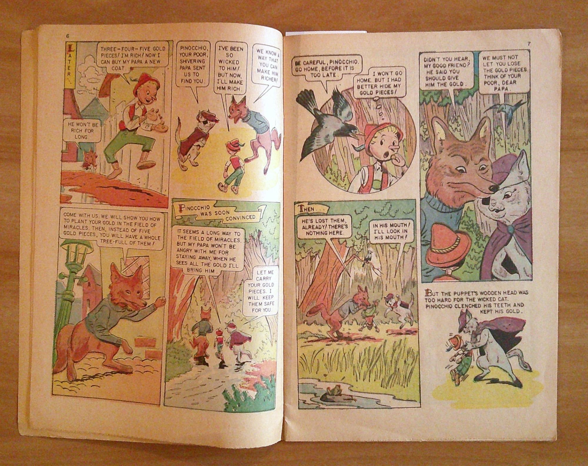 Classics Illustrated Junior PINOCCHIO N.513, 1967