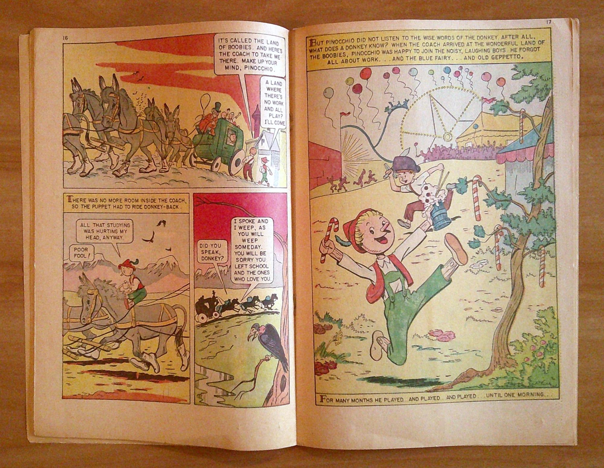 Classics Illustrated Junior PINOCCHIO N.513, 1967