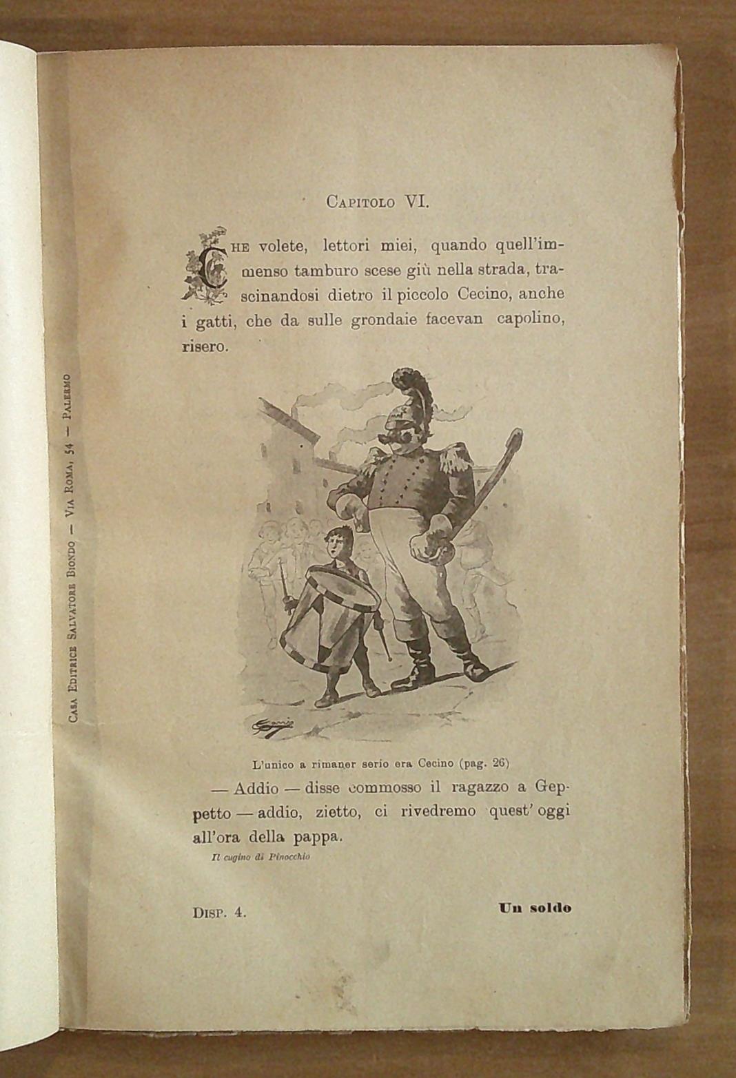 IL CUGINO DI PINOCCHIO - Romanzo Umoristico, 1902 - ill. SARRI