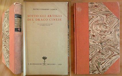 SOTTO GLI ARTIGLI DEL DRAGO CINESE, 1929 - ill. CASOLARO - Pietro Gerardo Jansen - copertina