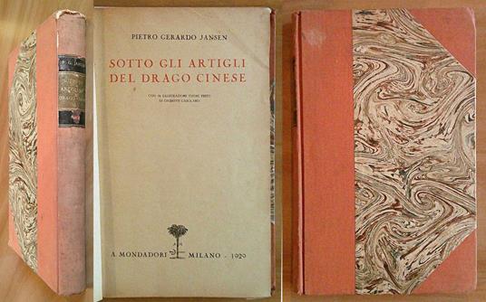 SOTTO GLI ARTIGLI DEL DRAGO CINESE, 1929 - ill. CASOLARO - Pietro Gerardo Jansen - copertina