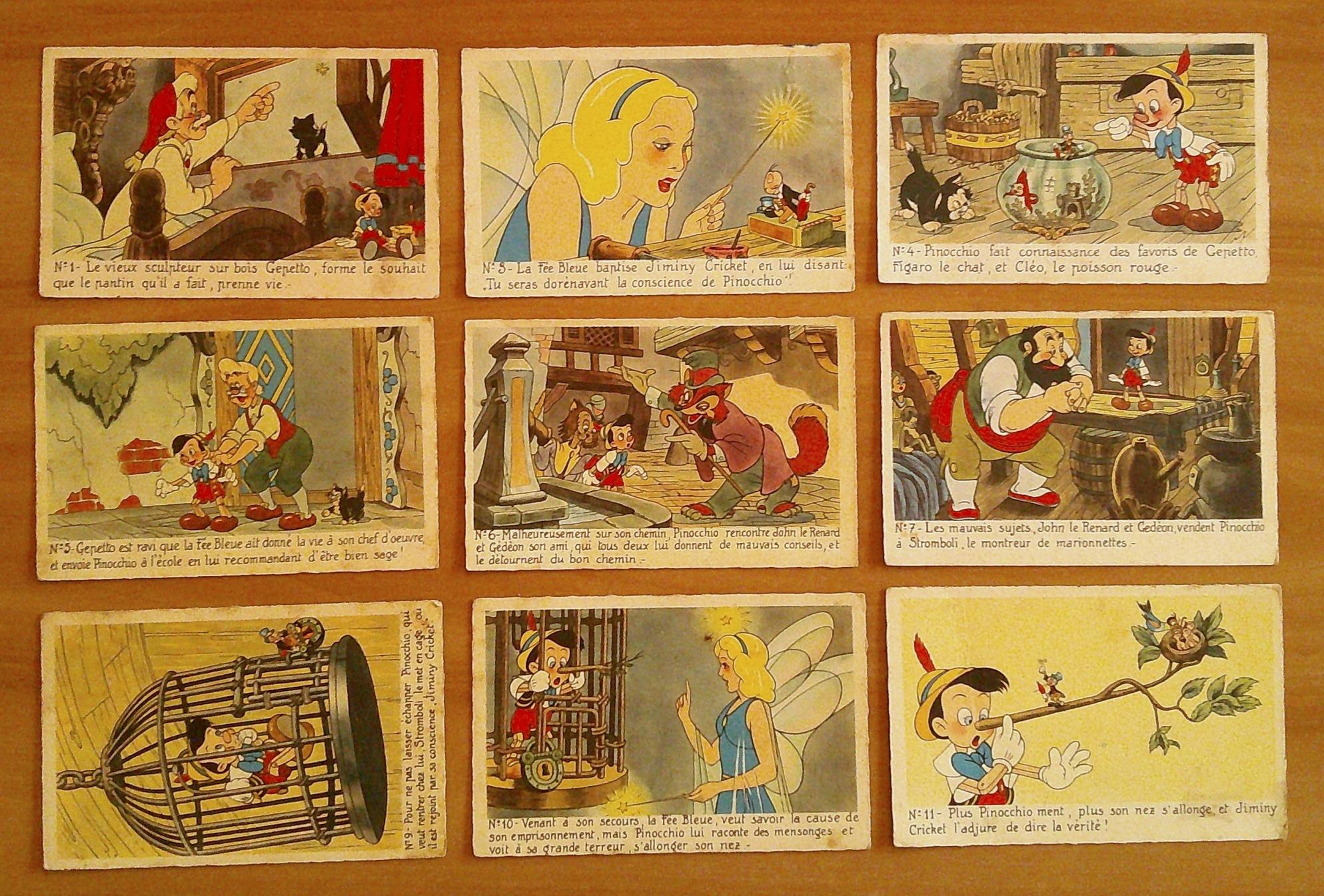 PINOCCHIO Serie quasi Completa 1/24 (-4) - ill. DISNEY, anni '40