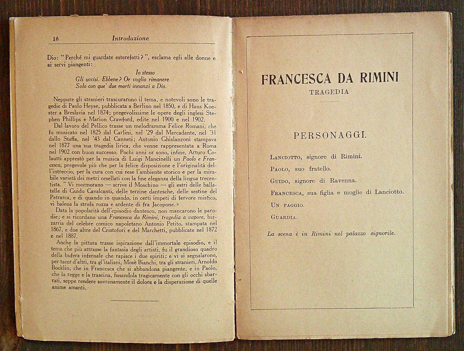 FRANCESCA DA RIMINI - Biblioteca di Letteratura, 1951