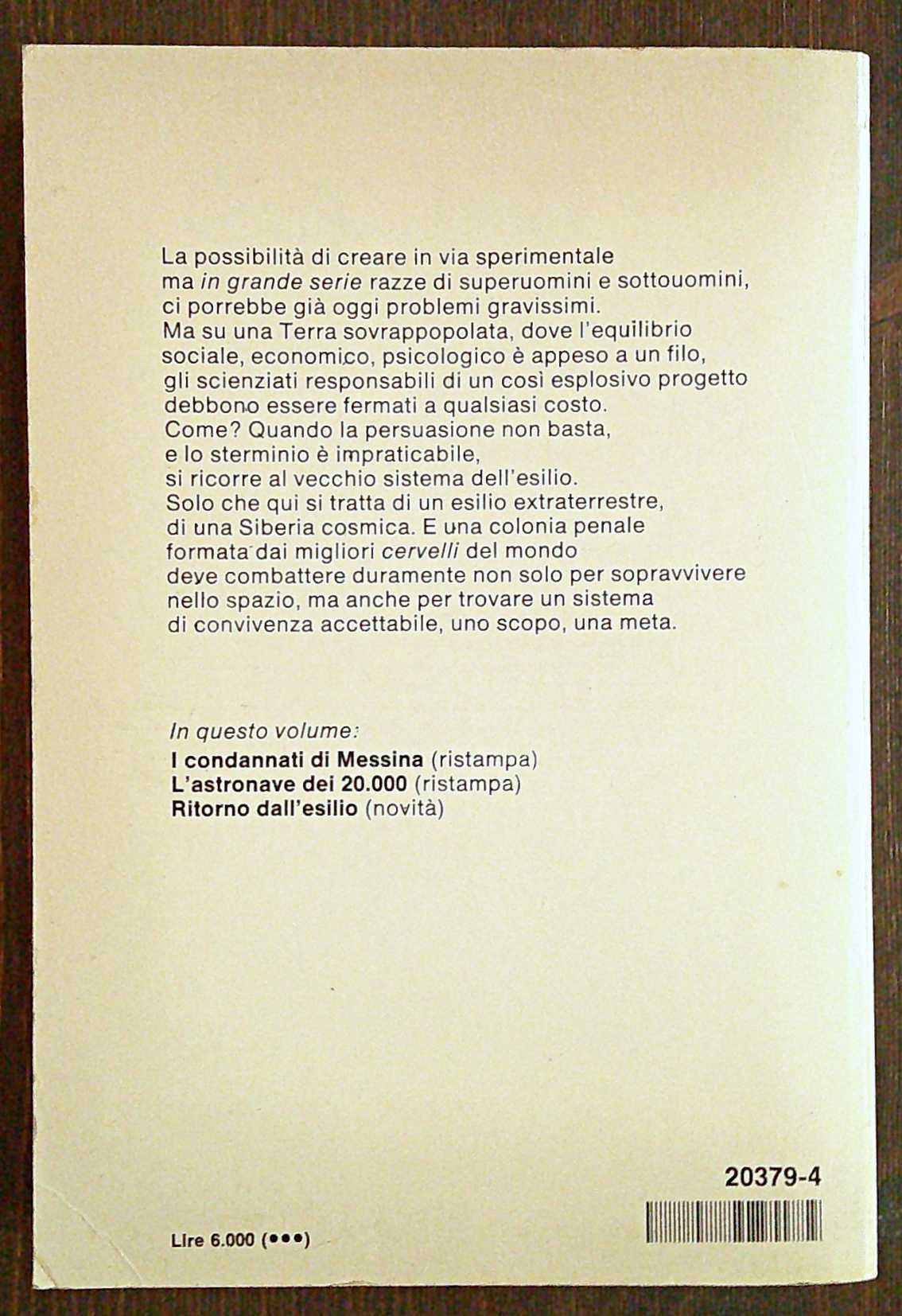 L' ASTRONAVE DELL' ESILIO - Biblioteca di Urania, 1981