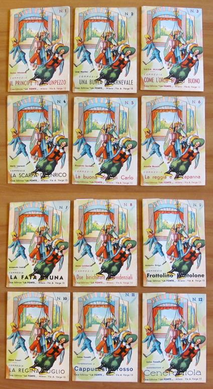 Serie 1/14 COMMEDIOLE con Pinocchio, Cenerentola, Cappuccetto rosso ecc., anni '50 - copertina