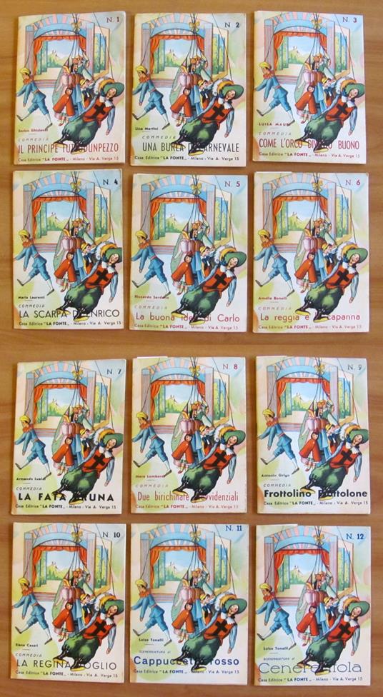 Serie 1/14 COMMEDIOLE con Pinocchio, Cenerentola, Cappuccetto rosso ecc., anni '50 - copertina