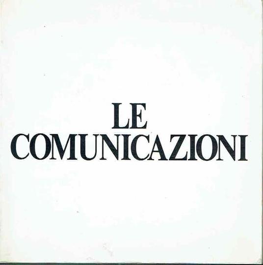 Le Comunicazioni - Carlo Bruni - copertina