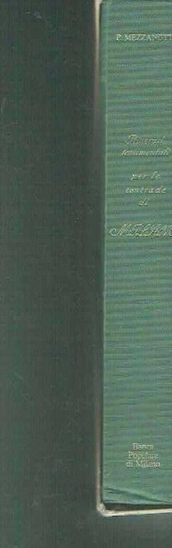 Itinerari Sentimentali per La Contrade di Milano - copertina
