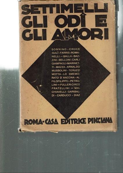Gli Odi E Gli Amori  - Settimelli - copertina