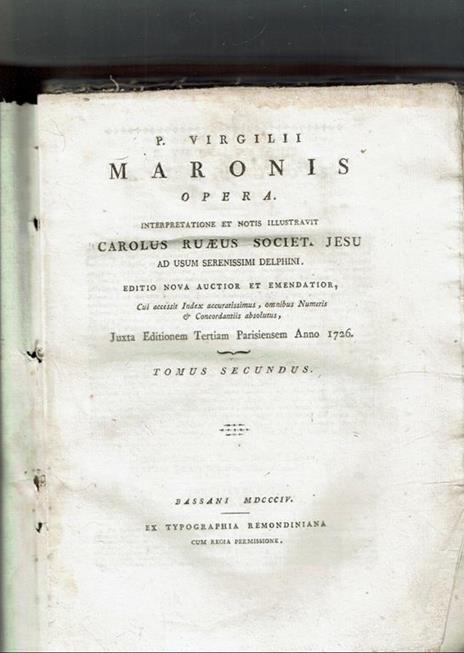Publio Virginio Maronis Opera  - 2