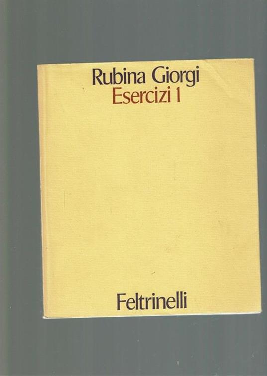 Esercizi 1  - Rubina Giorgi - copertina