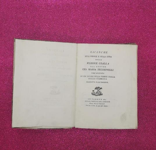 ricerche sull'indole e sulla cura della febbre gialla del dottor zecchinelli - 2