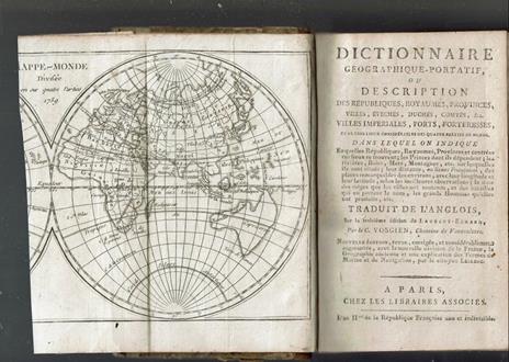 dictionnaire geographique portatif de vosgien - copertina