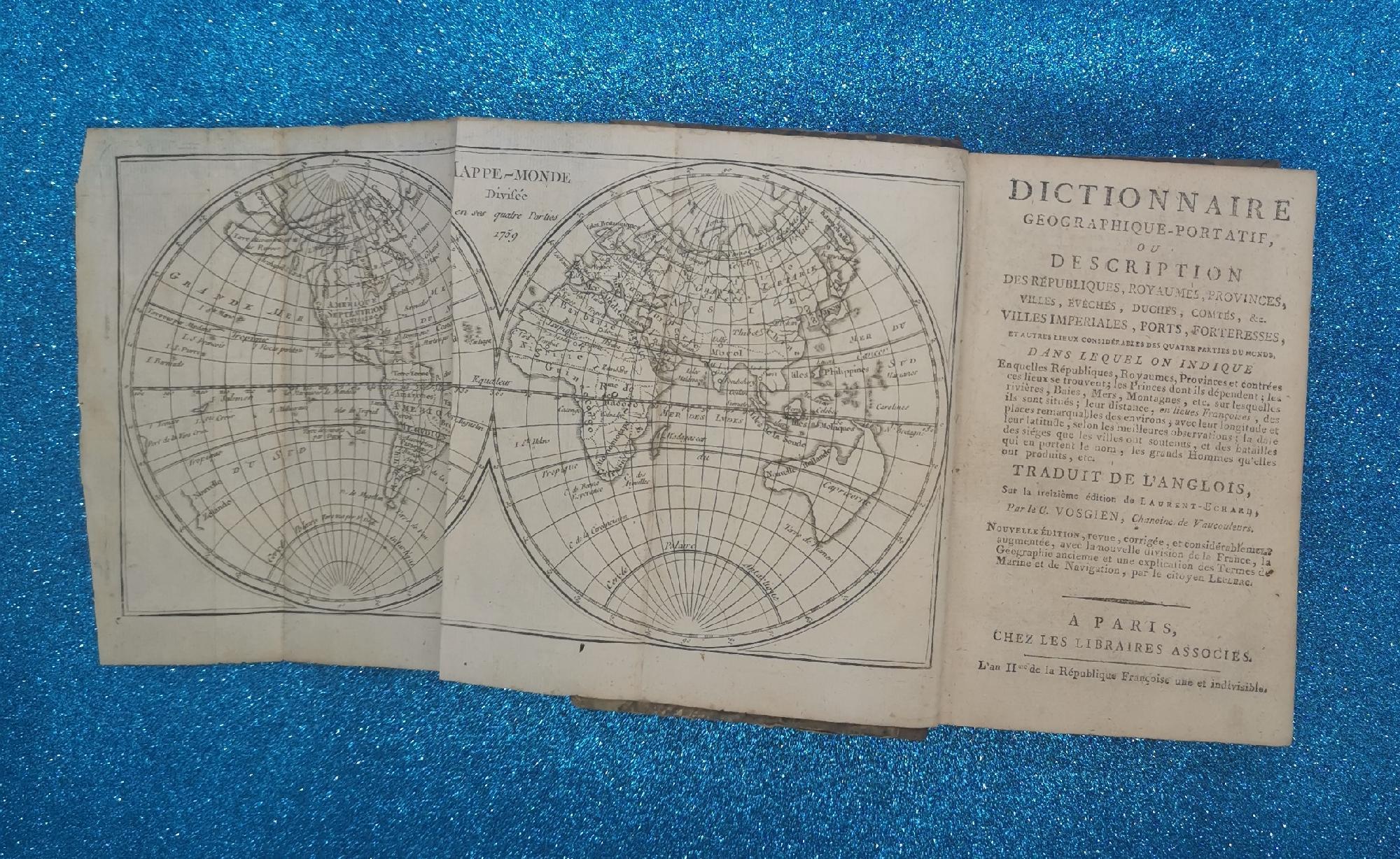 dictionnaire geographique portatif de vosgien