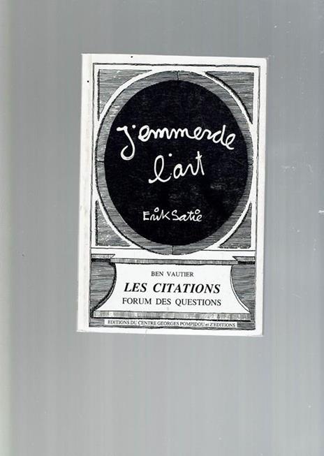 Les Citations Forum Des Questions - Ben Vautier - copertina